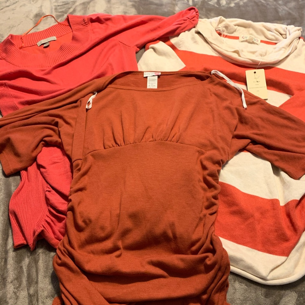 Lot of three sweaters.